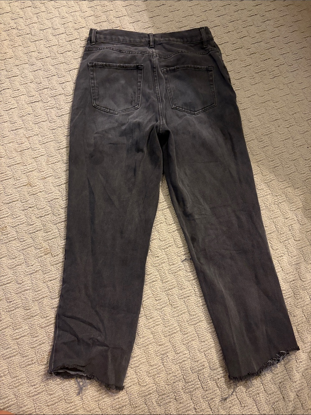 PacSun Black Distressed Straight Leg Jeans - Picture 2 of 3